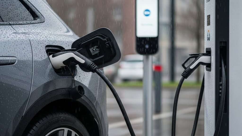 Charging EV in the Rain