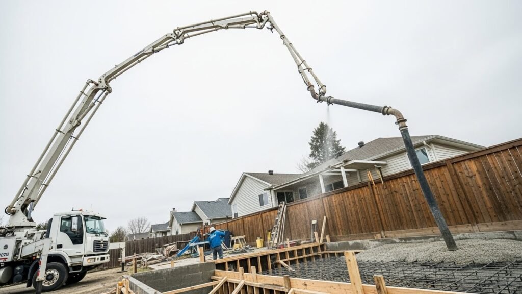 On-Site Discharge: Moving Concrete from Truck to Form