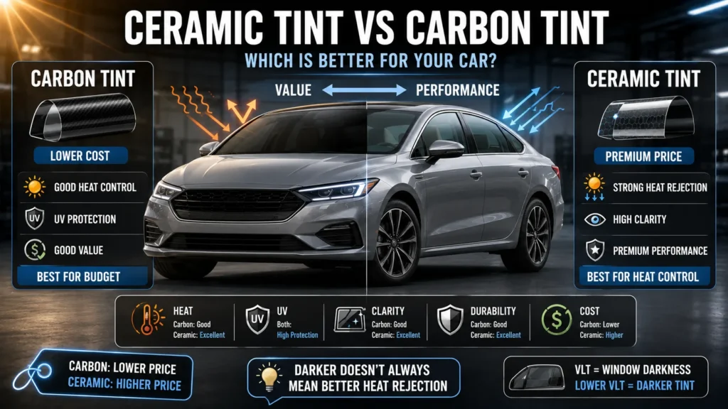 Ceramic Tint vs Carbon Tint What is the Difference and Which Is Better