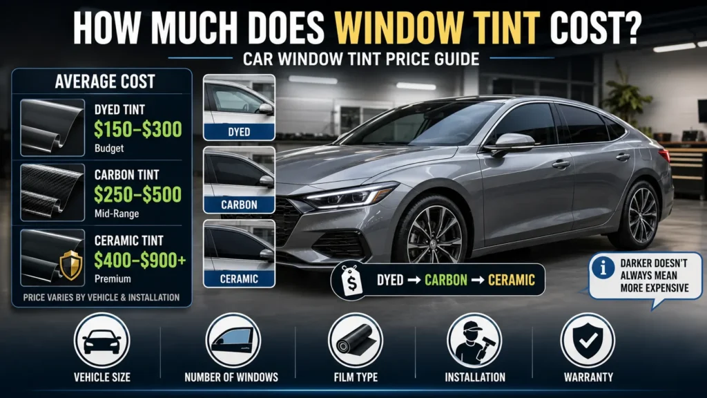 How Much Does Window Tint Cost, Car Tint Price Guide