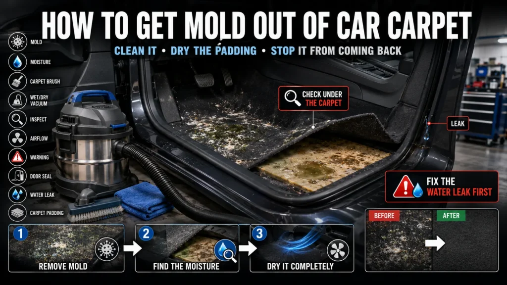How to Get Mold Out of Car Carpet Easy Removal Guide