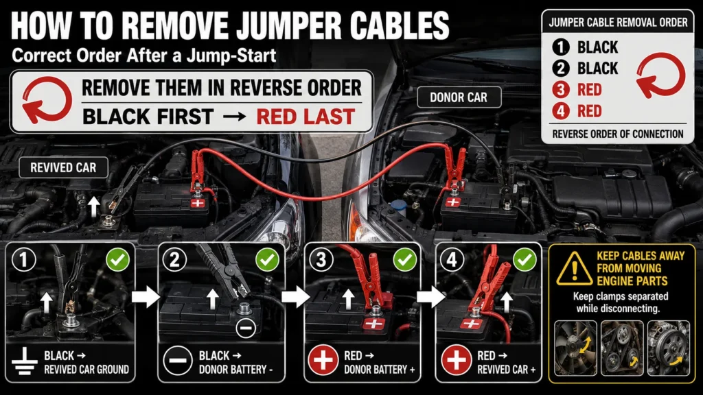 How to Remove Jumper Cables