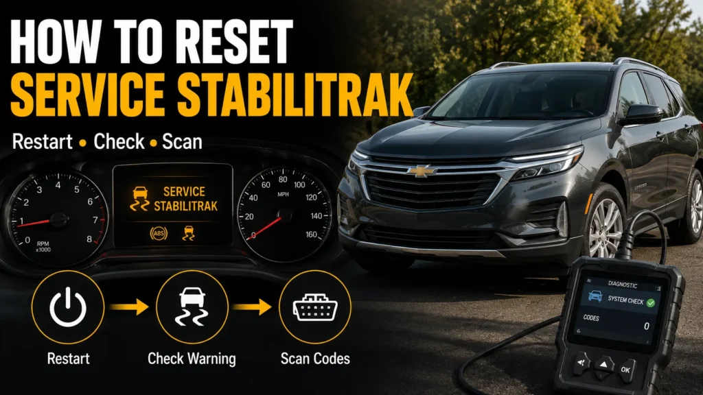 How to Reset Service StabiliTrak Light