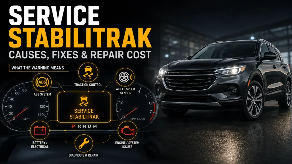 Service StabiliTrak Causes, Fixes & Repair Cost
