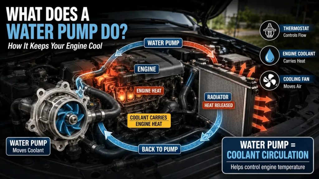 What Does a Water Pump Do in a Car How It Works